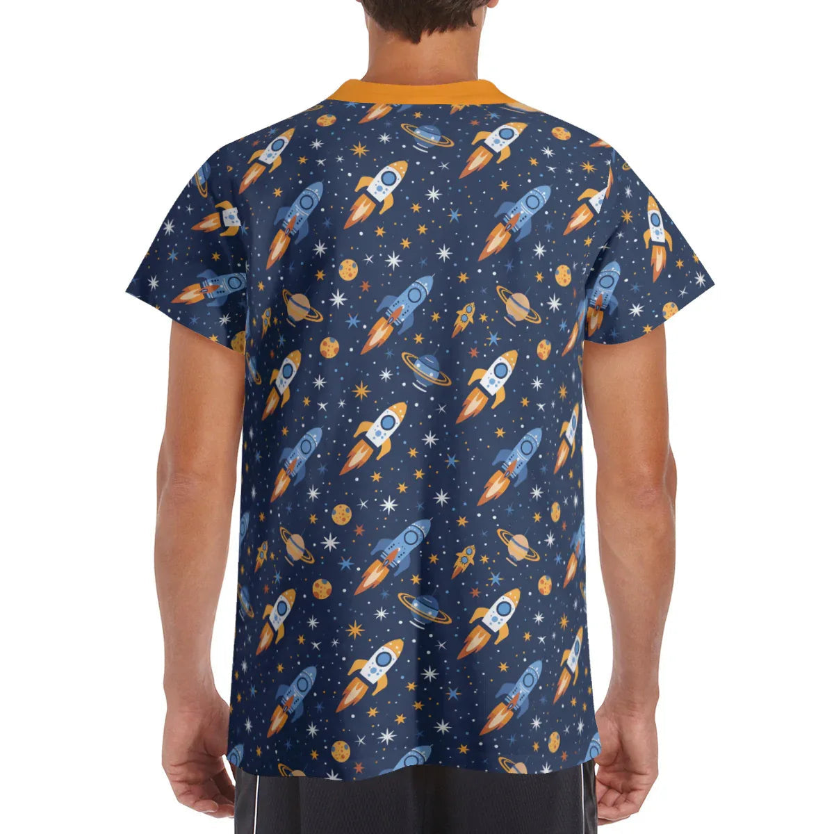 Cute Cosmic Rocket Play Tee