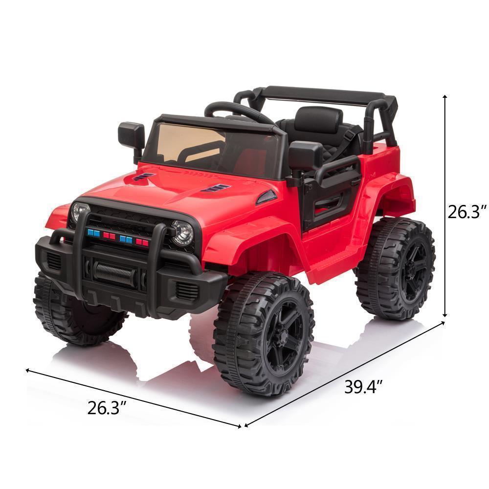 Electric Ride-On Truck for Kids with LED Lights, MP3 Player, and Remote Control