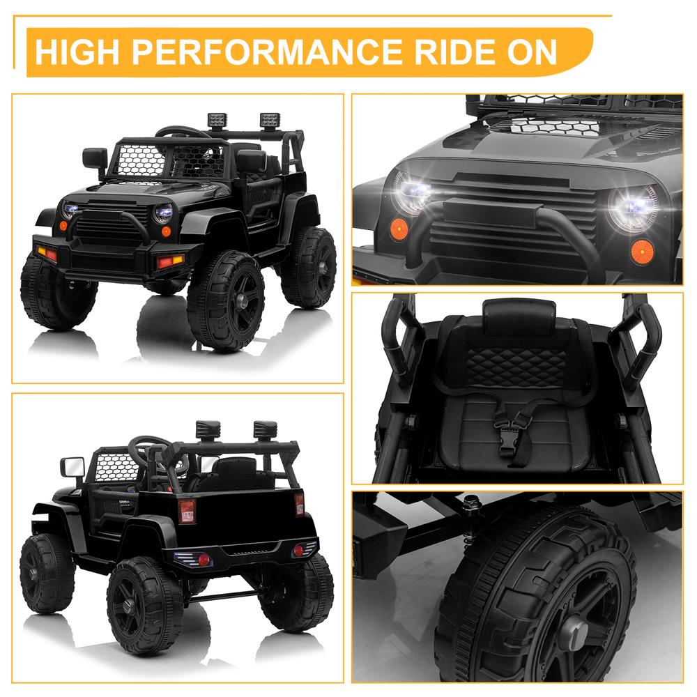 3-in-1 Electric Ride On Car Truck with 3 Speed RC Mode - Supports up to 62lbs