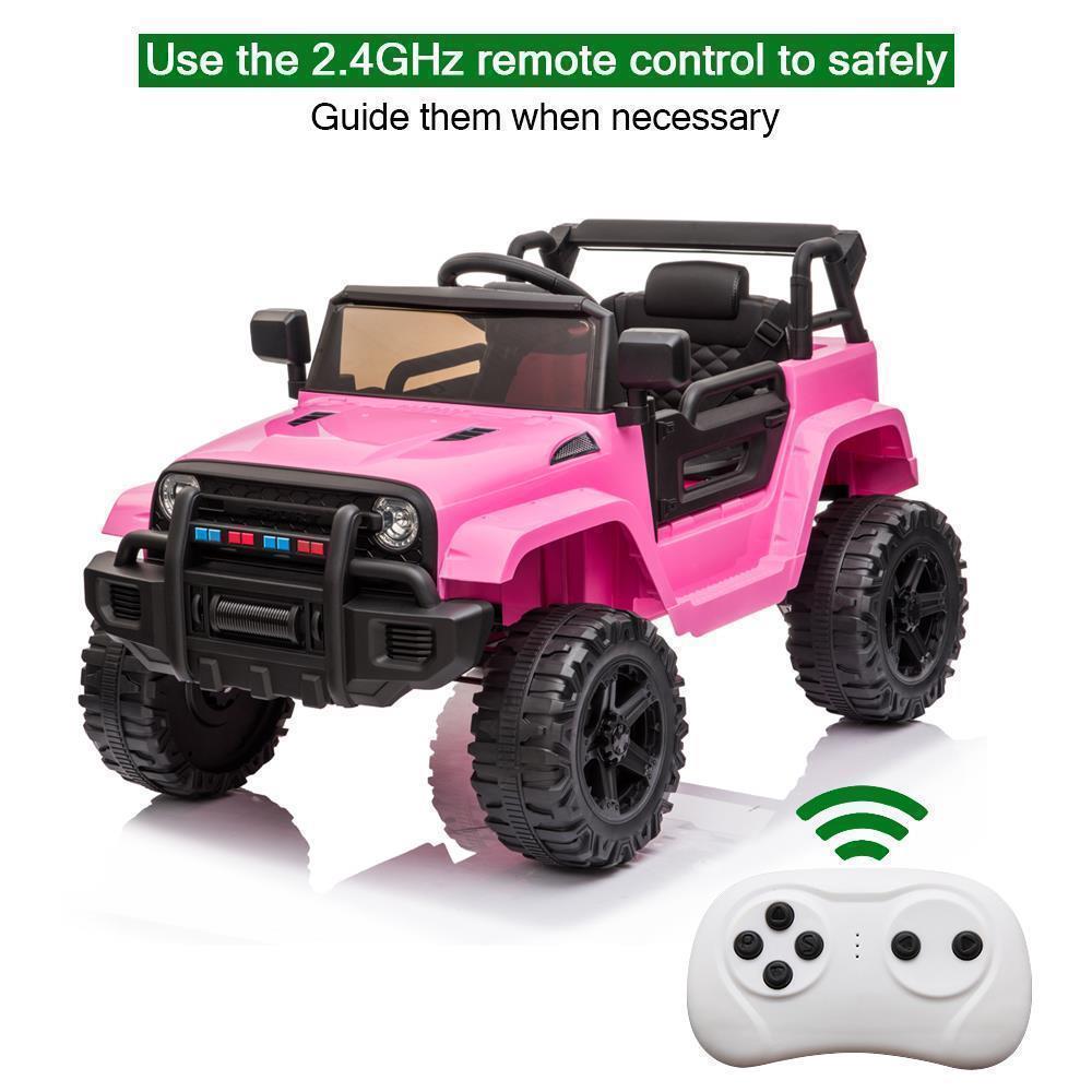 Interactive Ride-On Car Truck for Kids with Music, Lights, 3 Speeds, and Remote Control Safety Guide
