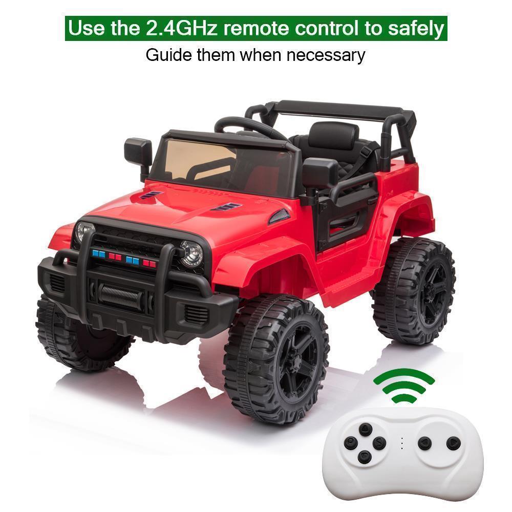 Electric Kids Ride-On SUV with Remote Control, MP3 Player, and LED Lights - 3 Speed Options