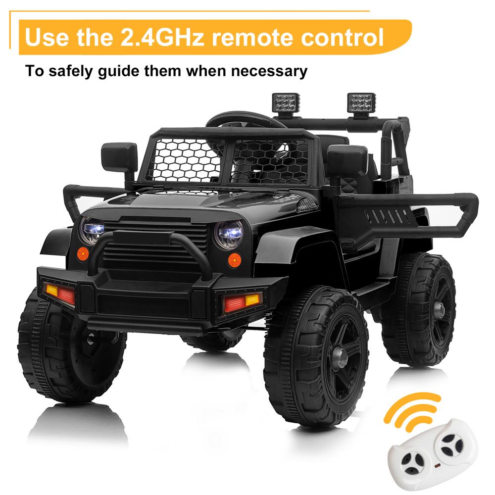 3-in-1 Electric Ride On Car Truck with 3 Speed RC Mode - Supports up to 62lbs