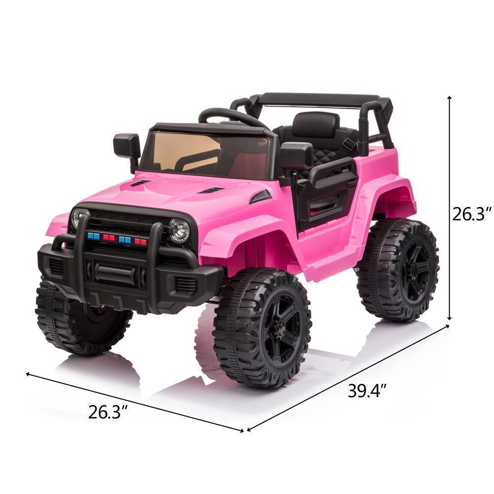 Electric Ride-On Truck for Kids with LED Lights, MP3 Player, and Remote Control