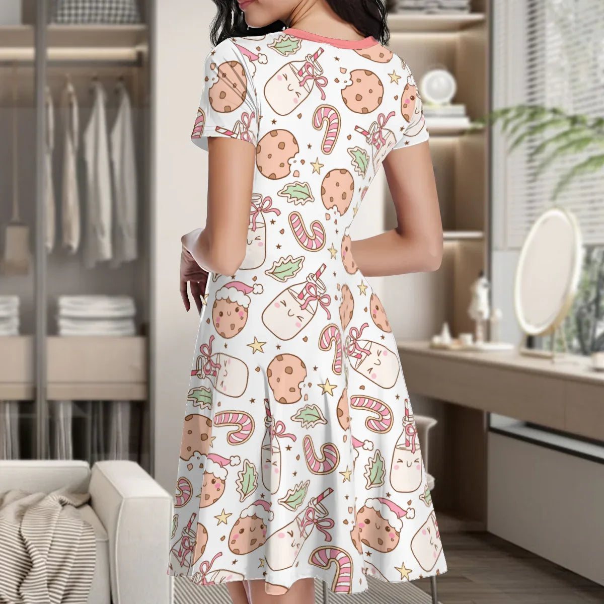Cookie Milk Holiday Play Dress