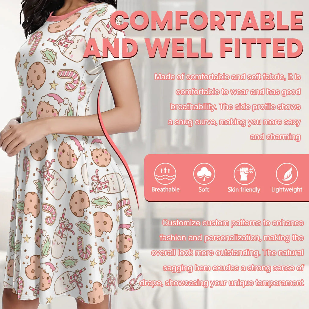 Cookie Milk Holiday Play Dress
