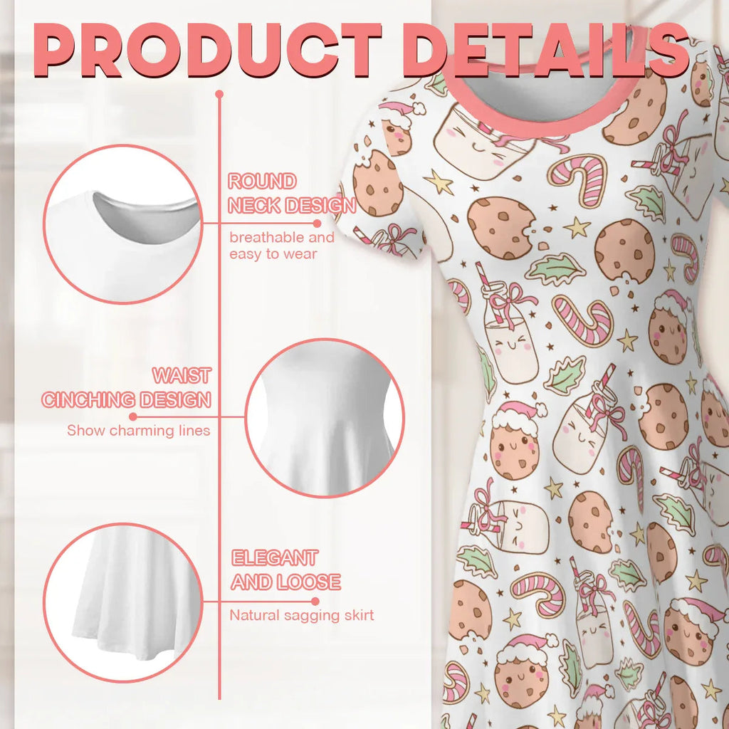 Cookie Milk Holiday Play Dress