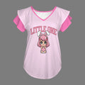 Little One Strawbaby Ruffle V-Neck Play Tee