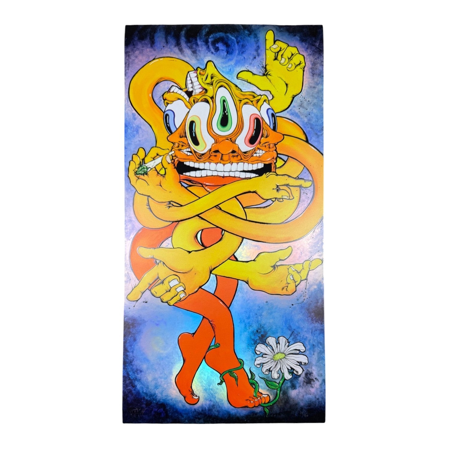 Aaron Brooks "Easy Skankin' (Rainbow)" Print