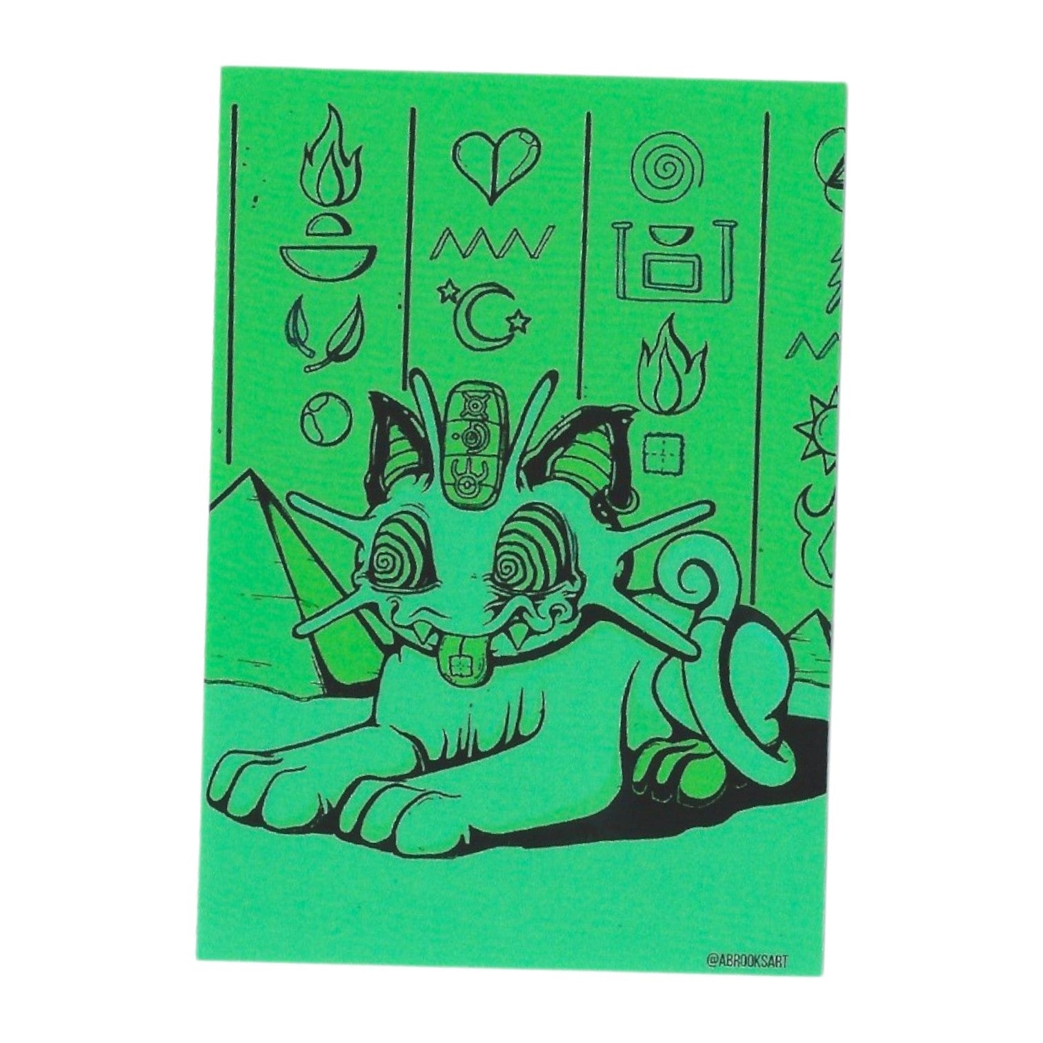 Aaron Brooks Fluff-Meowth (Mint) Sticker
