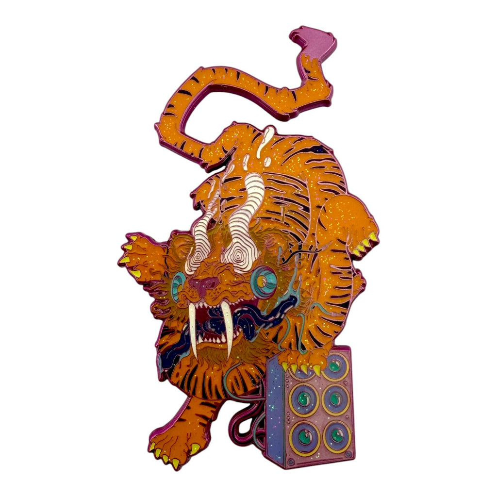 Aaron Brooks "Sabertooth Selekta" Pin (Magenta) Pin