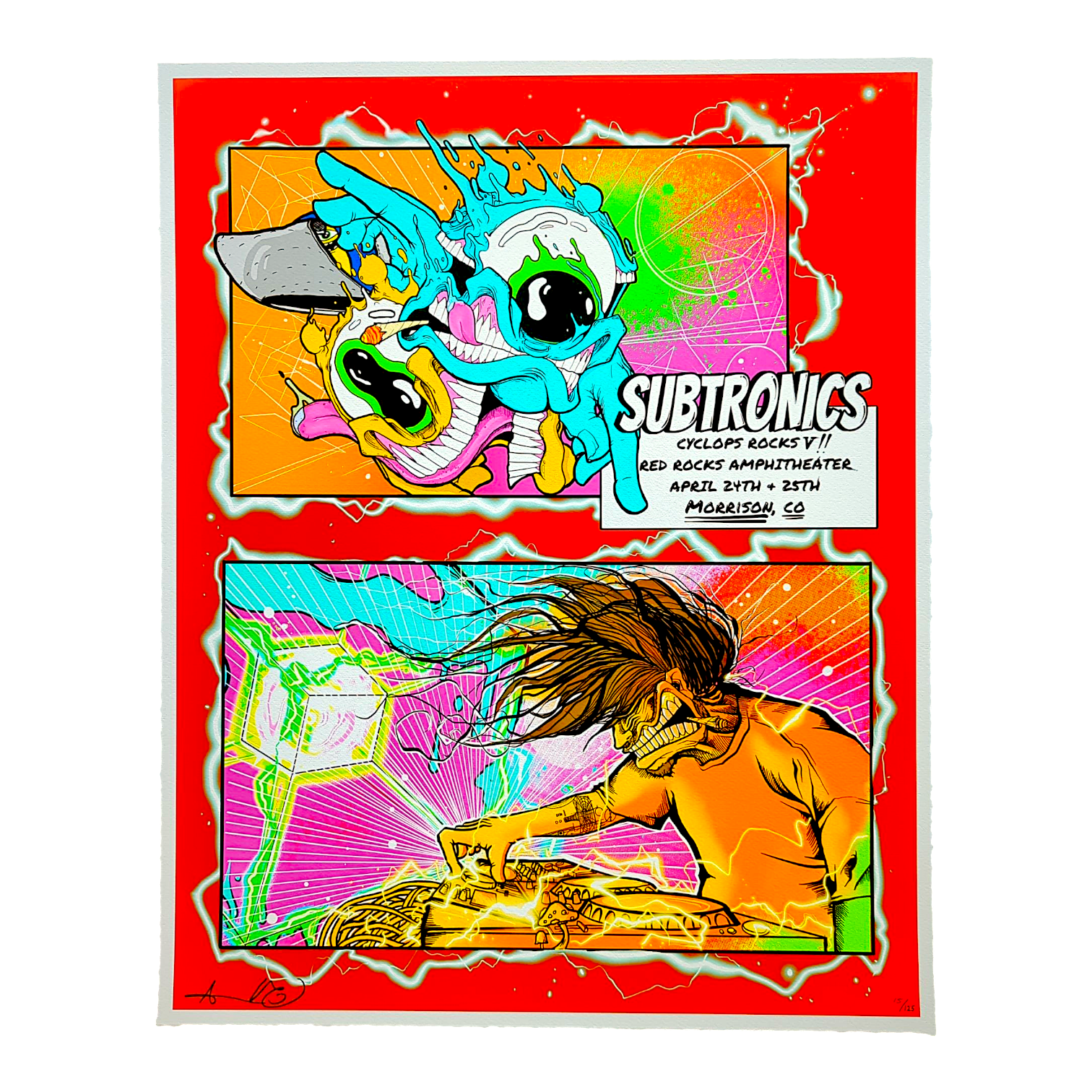 Aaron Brooks "Subtronics Cyclops Rocks V" Print