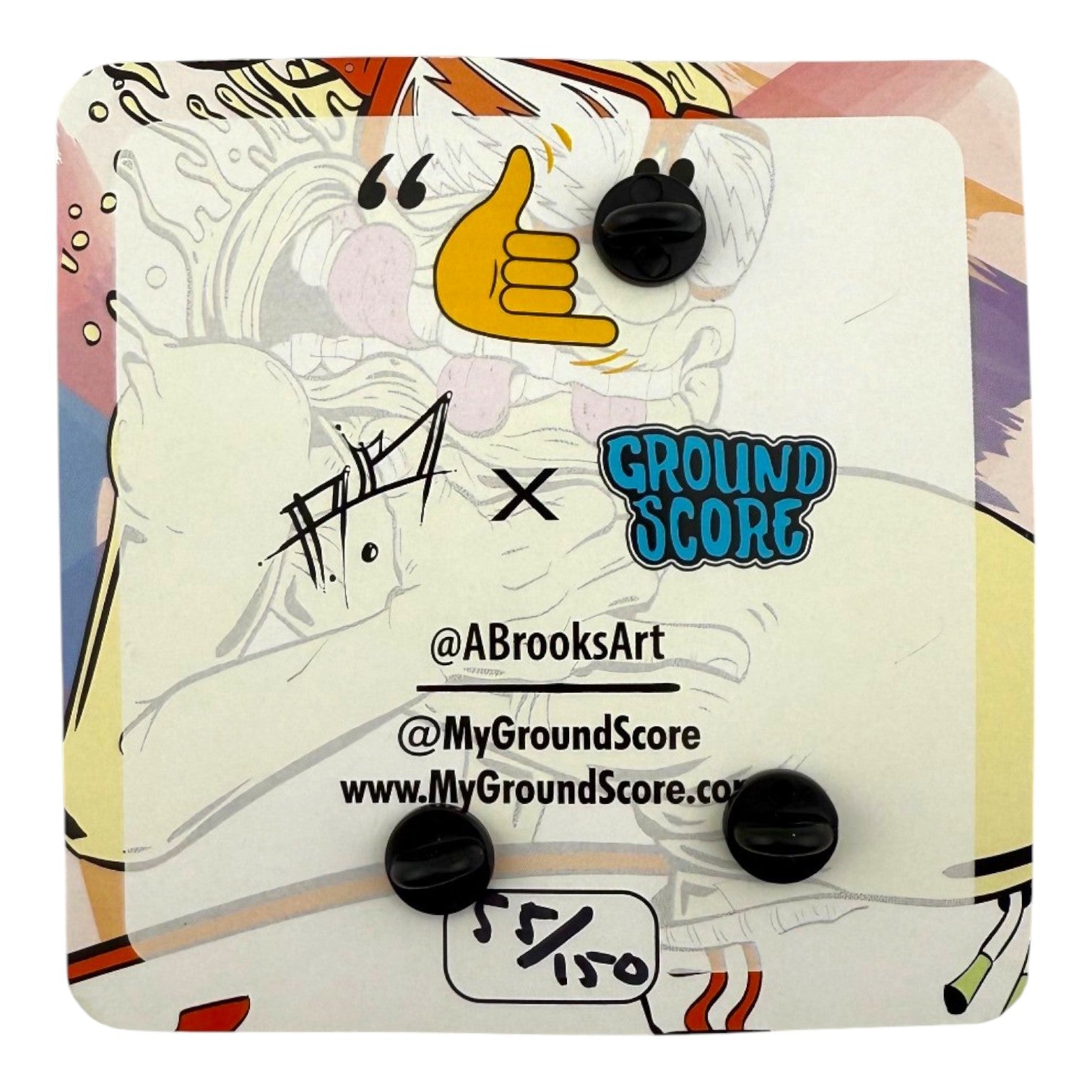 Aaron Brooks x Ground Score "Hang 10" Pin