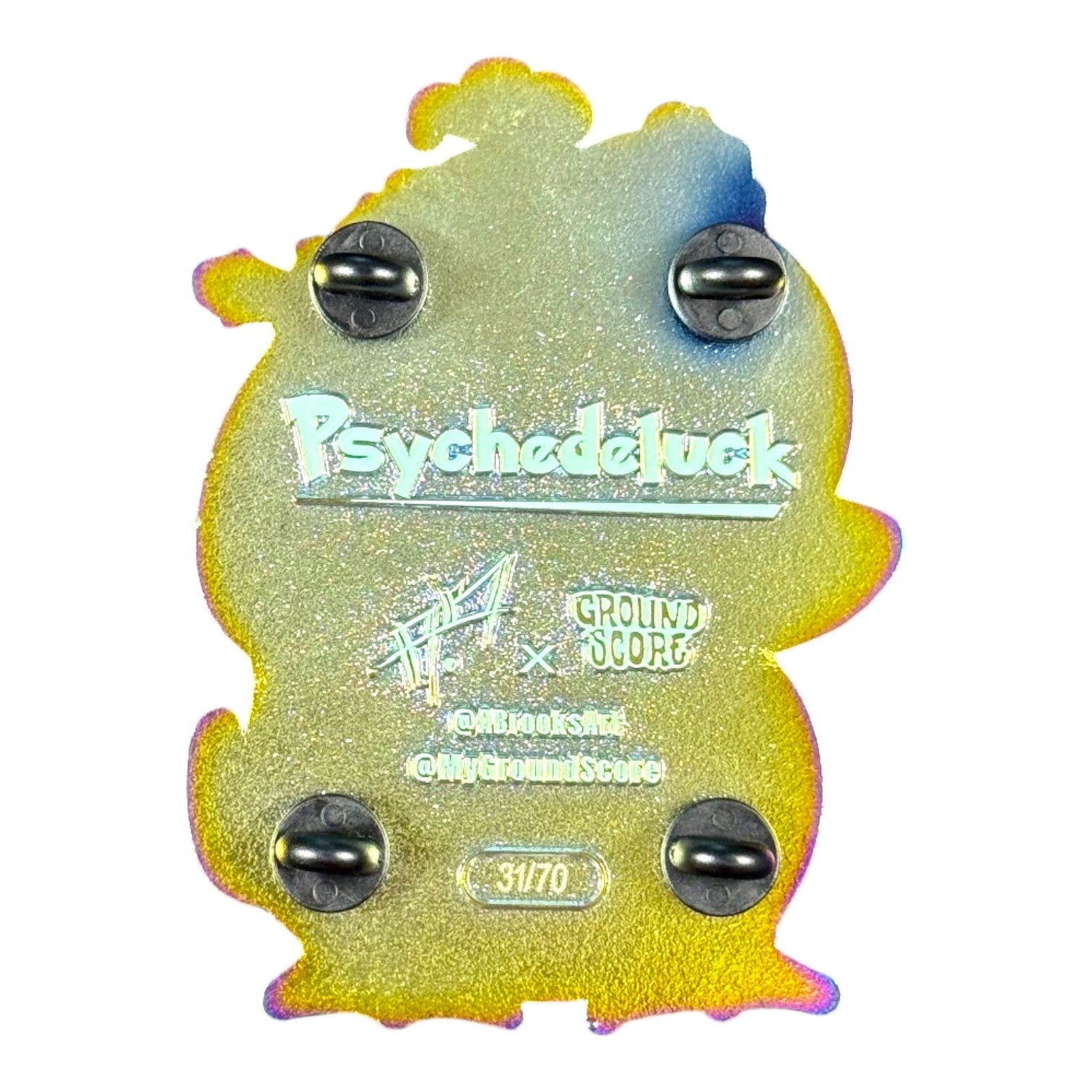 Aaron Brooks x Ground Score "Psychedeluck" Pin