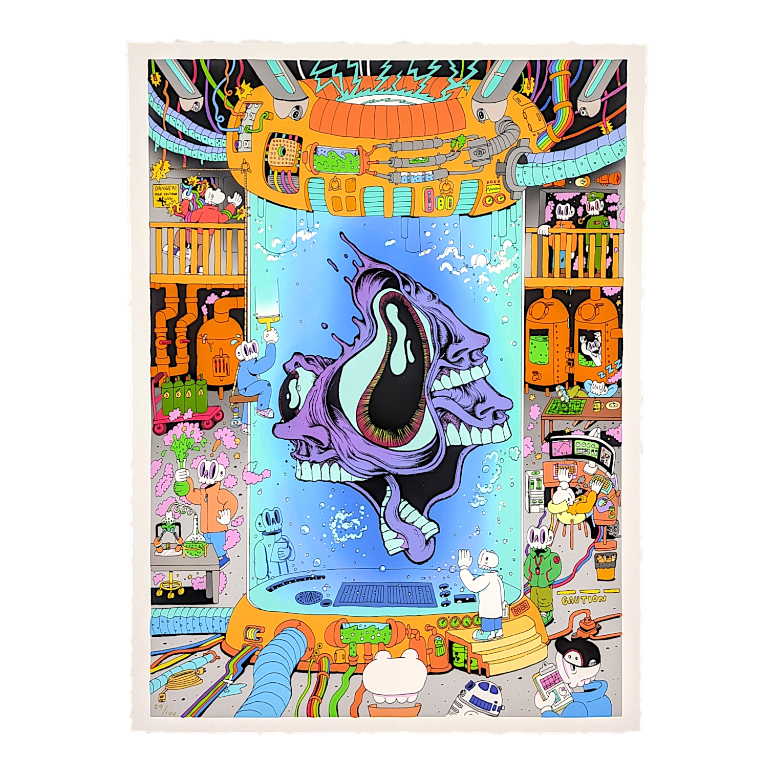Aaron Brooks x Skully Vibes "Skulls and Faces" Print
