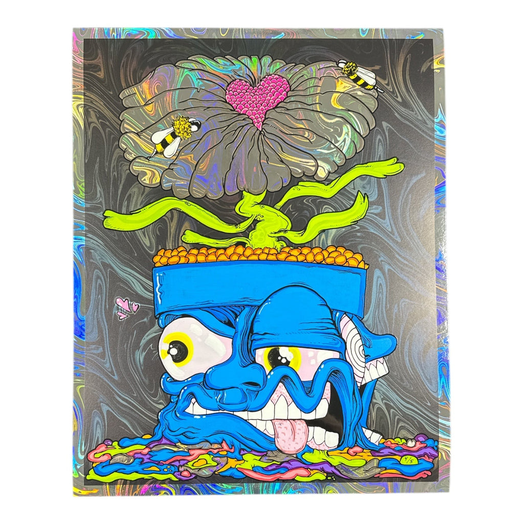 Aaron Brooks x Vincent Gordon (Melty Bros) "Choose Love Pot (Grey)" Print - LE 5