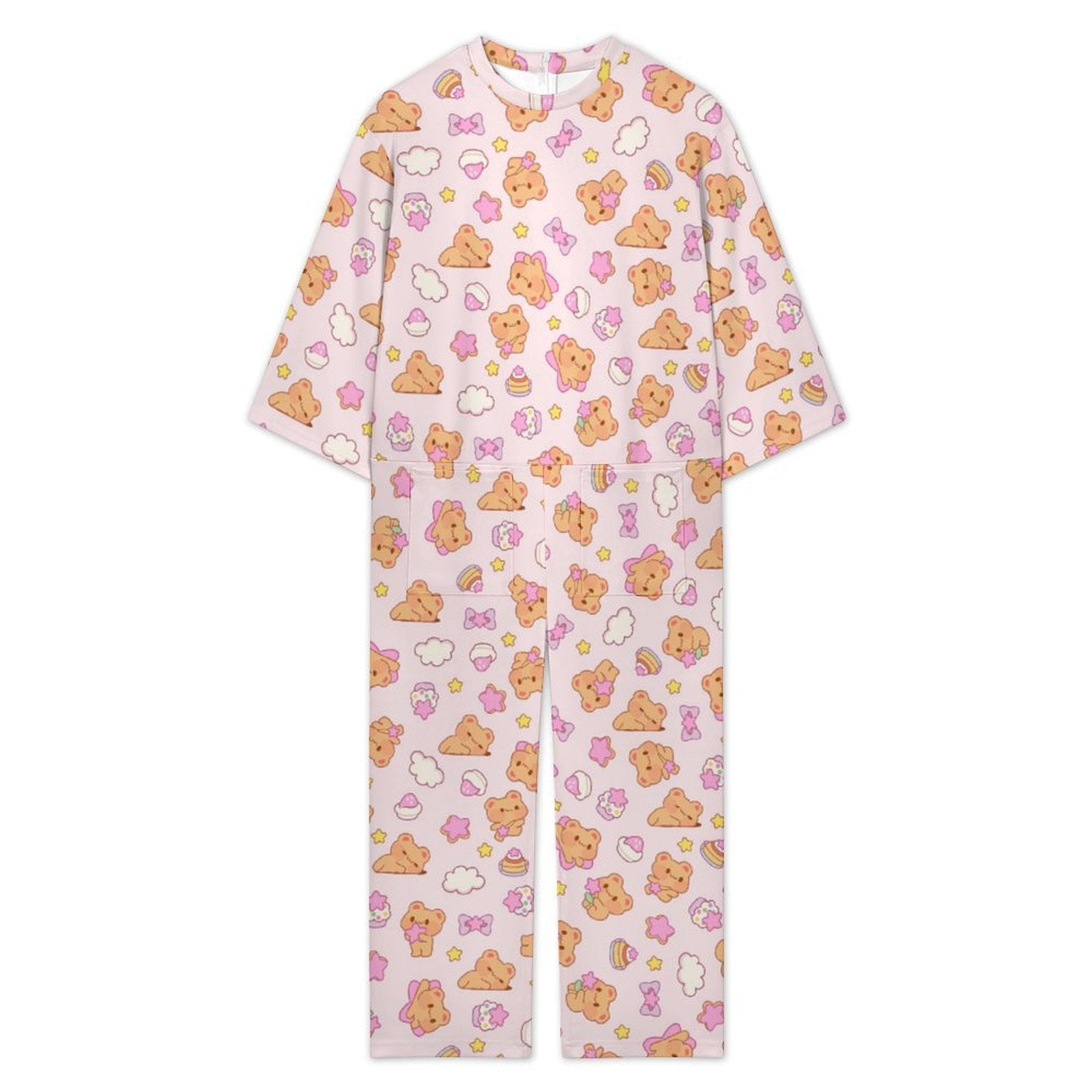 Bearly Adorable Cozy Play Jumpsuit