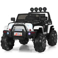 Adventure-Ready 12V Kids Ride On Truck with RC Control, Spring Suspension, Lights, Music, and Trunk