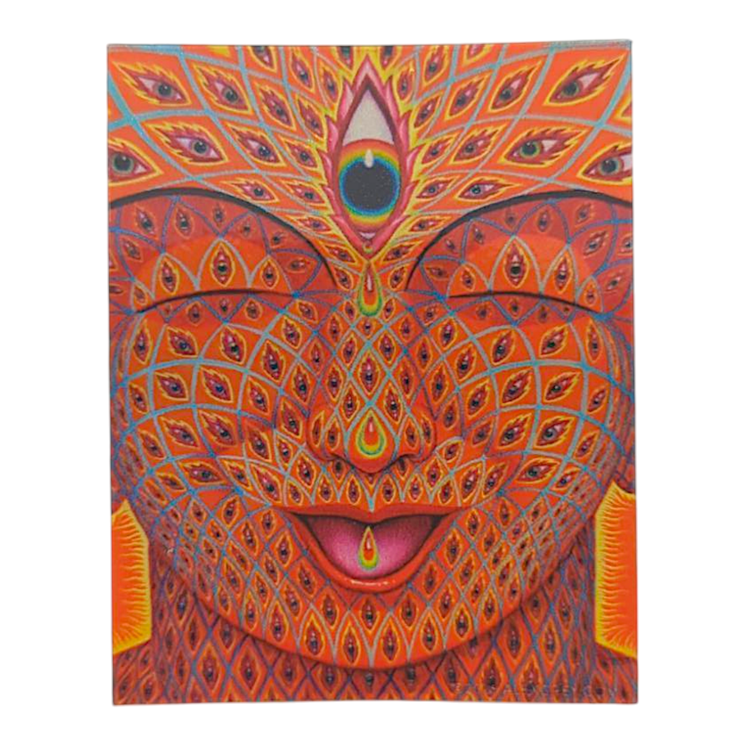 Alex Grey Third Eye Tears of Joy Holographic Sticker