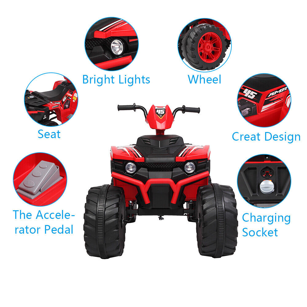 ALL Terrain Vehicle with Dual Drive and 12V7AH Battery - No Remote Control