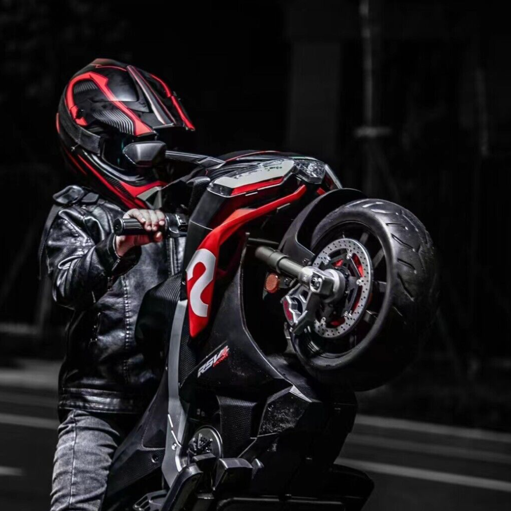 Aprilia 24V Kids Electric MotorBike with Battery Power and LED Lights