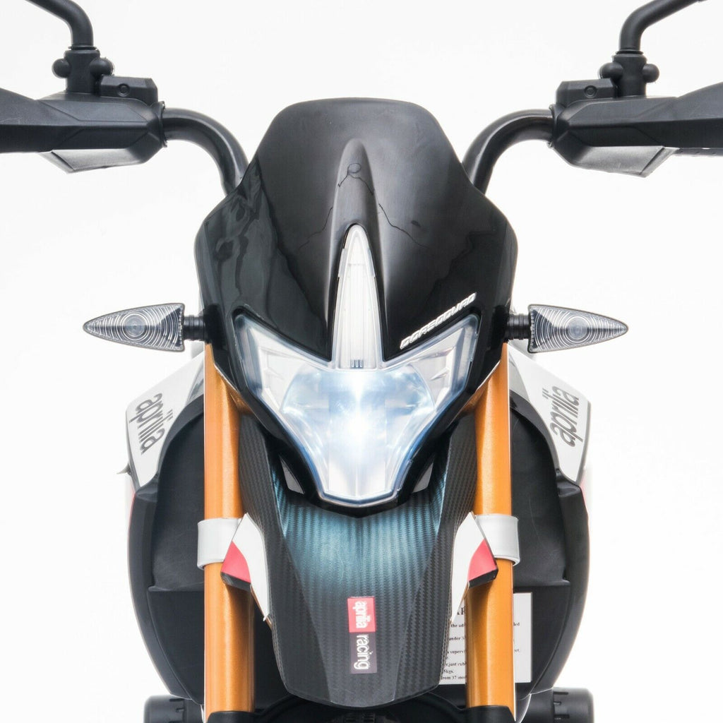 Aprilia Licensed Electric Kids Ride-On Motorcycle with Training Wheels - 12V Battery Powered