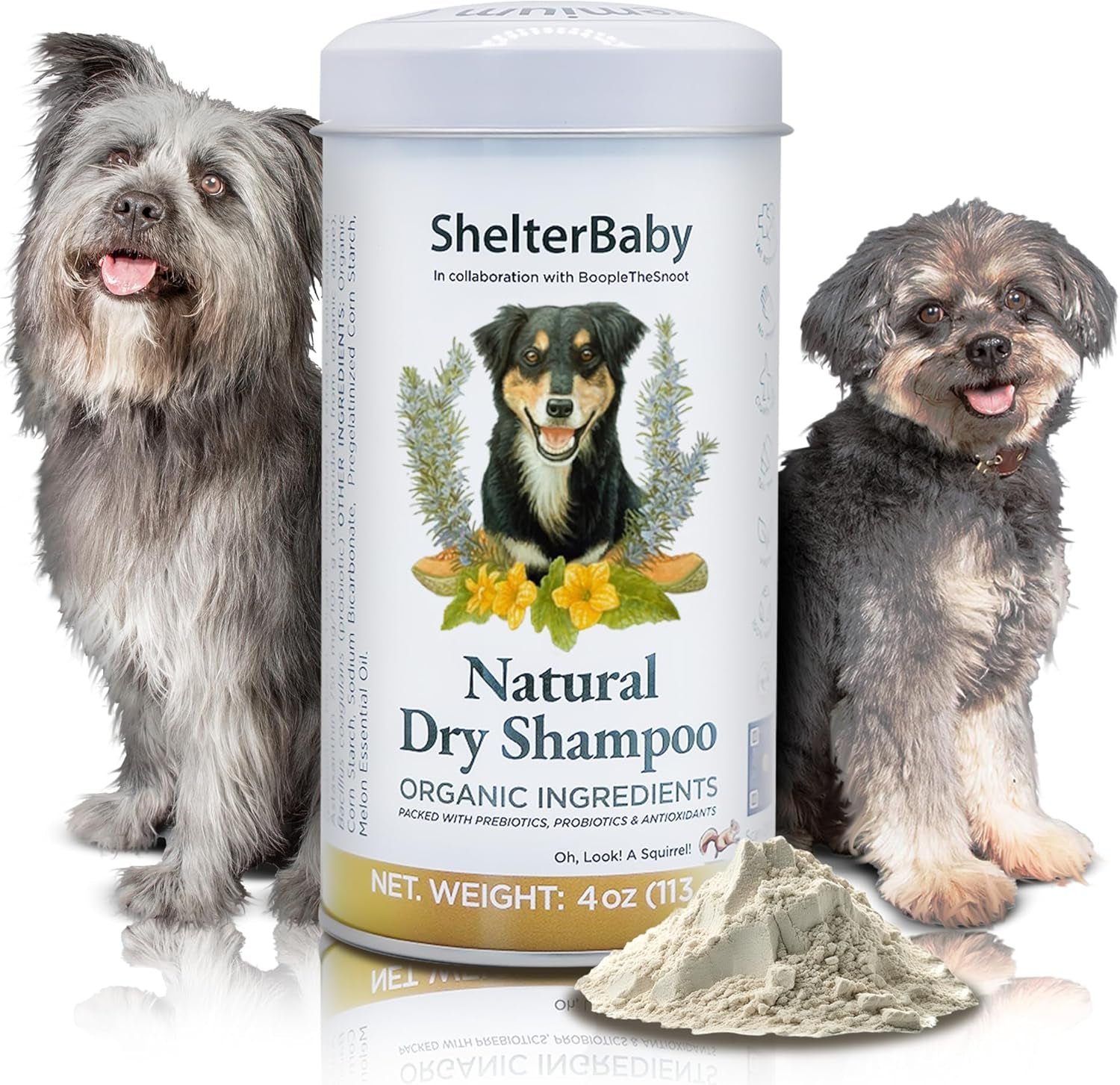Dry Shampoo for Dogs Itchy Skin Paw Licking Allergy Support Powder
