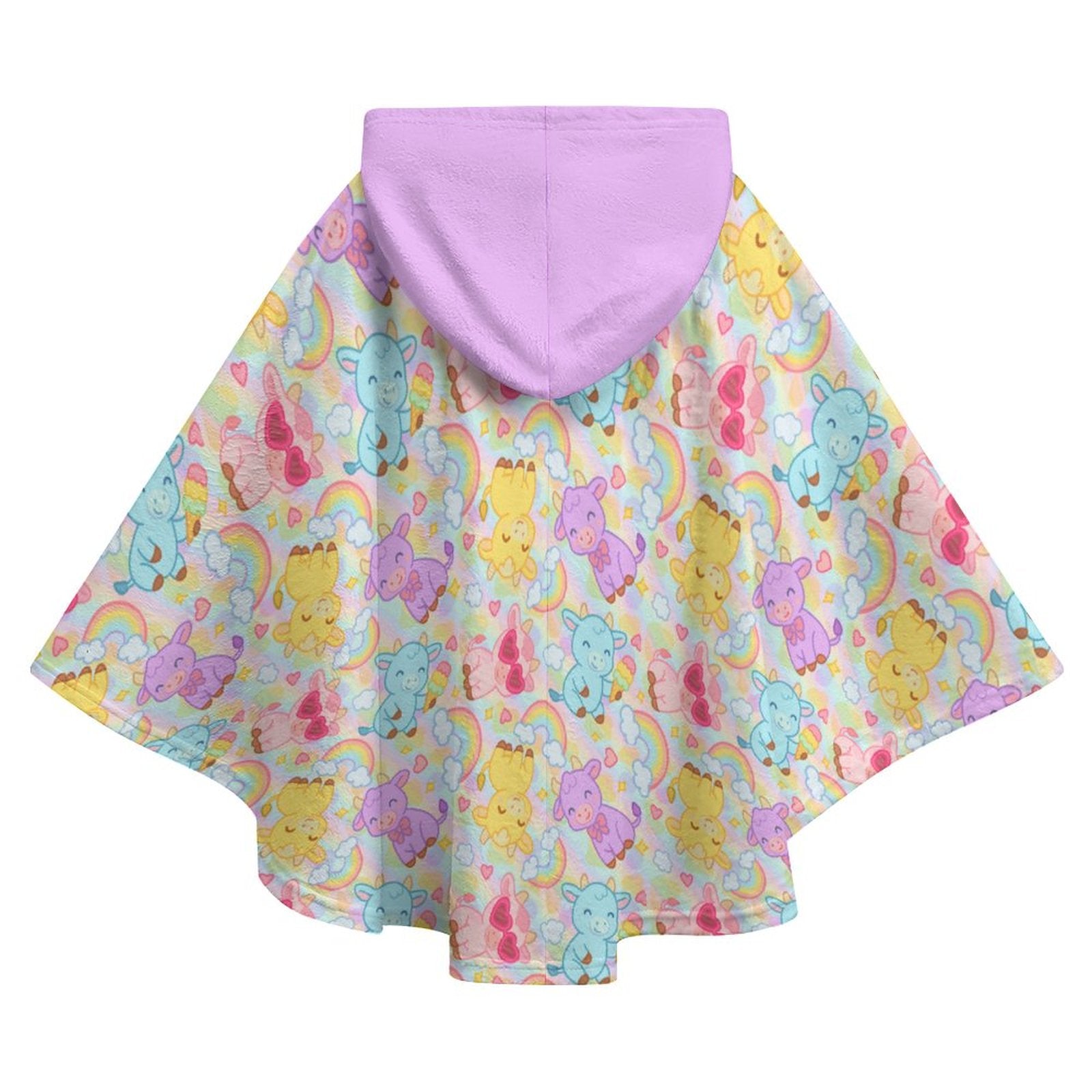 Rainbow Moobaby Hooded Blanket