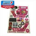 Barbie Jeep Wrangler Label Sticker Set for Power Wheels 3900-5870 FFR86