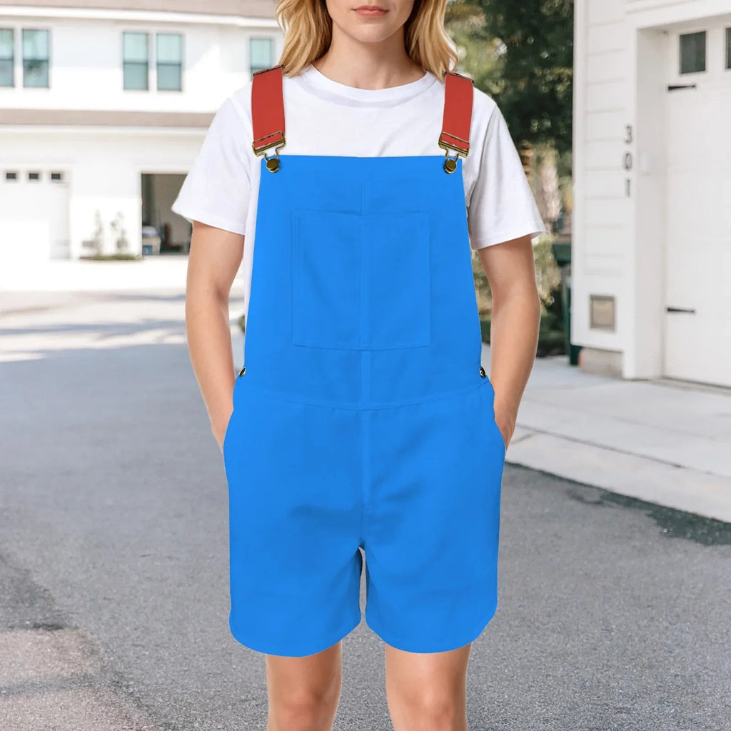 Classic Blue & Red Unisex Huggeralls