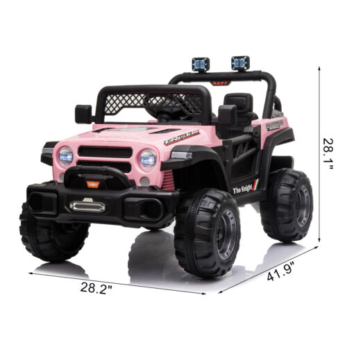 BBH-016 Dual Drive 12V 4.5A.h 2.4G Remote Control Off-road Vehicle in Pink