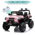 BBH-016 Dual Drive 12V 4.5A.h 2.4G Remote Control Pink Off-Road Vehicle