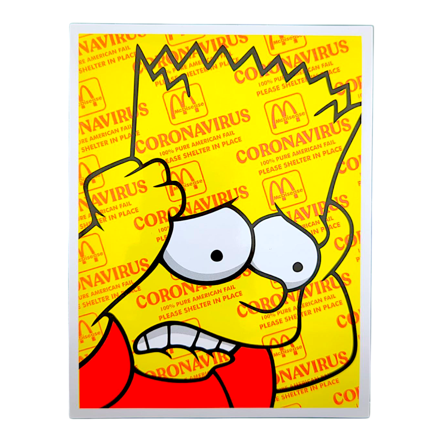 Ben Frost Bart On Coronavirus (Medium) Sticker