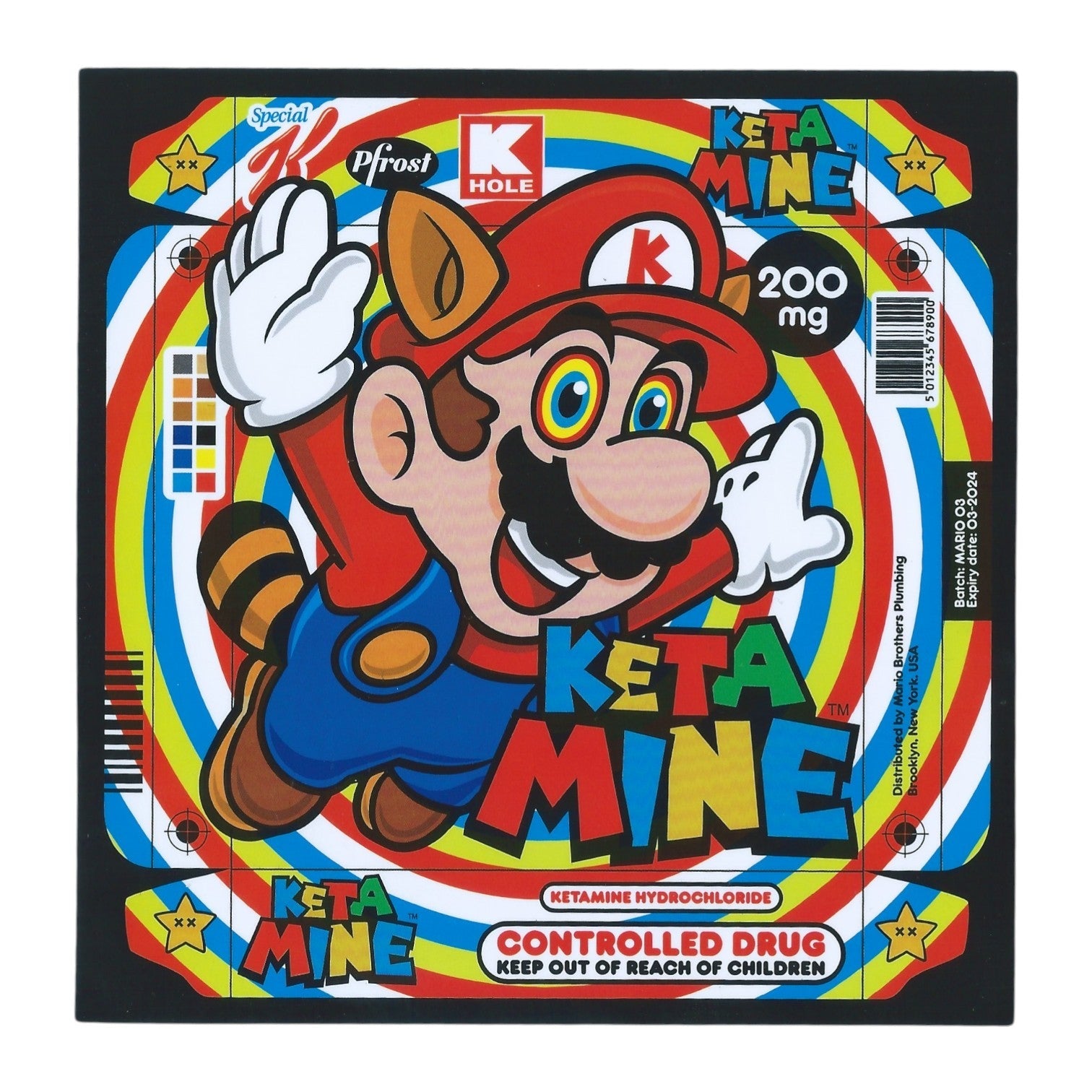 Ben Frost Super K Mario Sticker