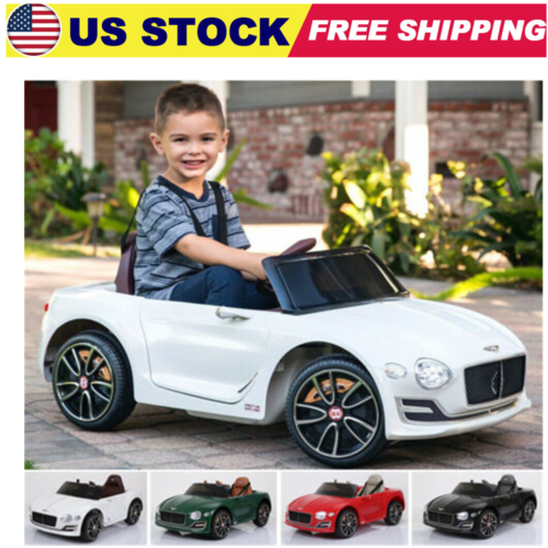 Bentley Kids Electric Ride On Car Toy Racer with 2-Speed and Remote Control - Licensed US Version