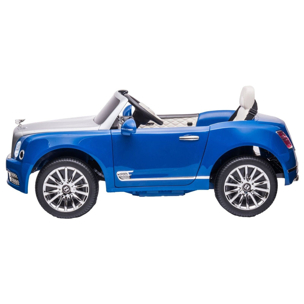Bentley Mulsanne Licensed Electric Ride On Car for Kids - Blue+Grey