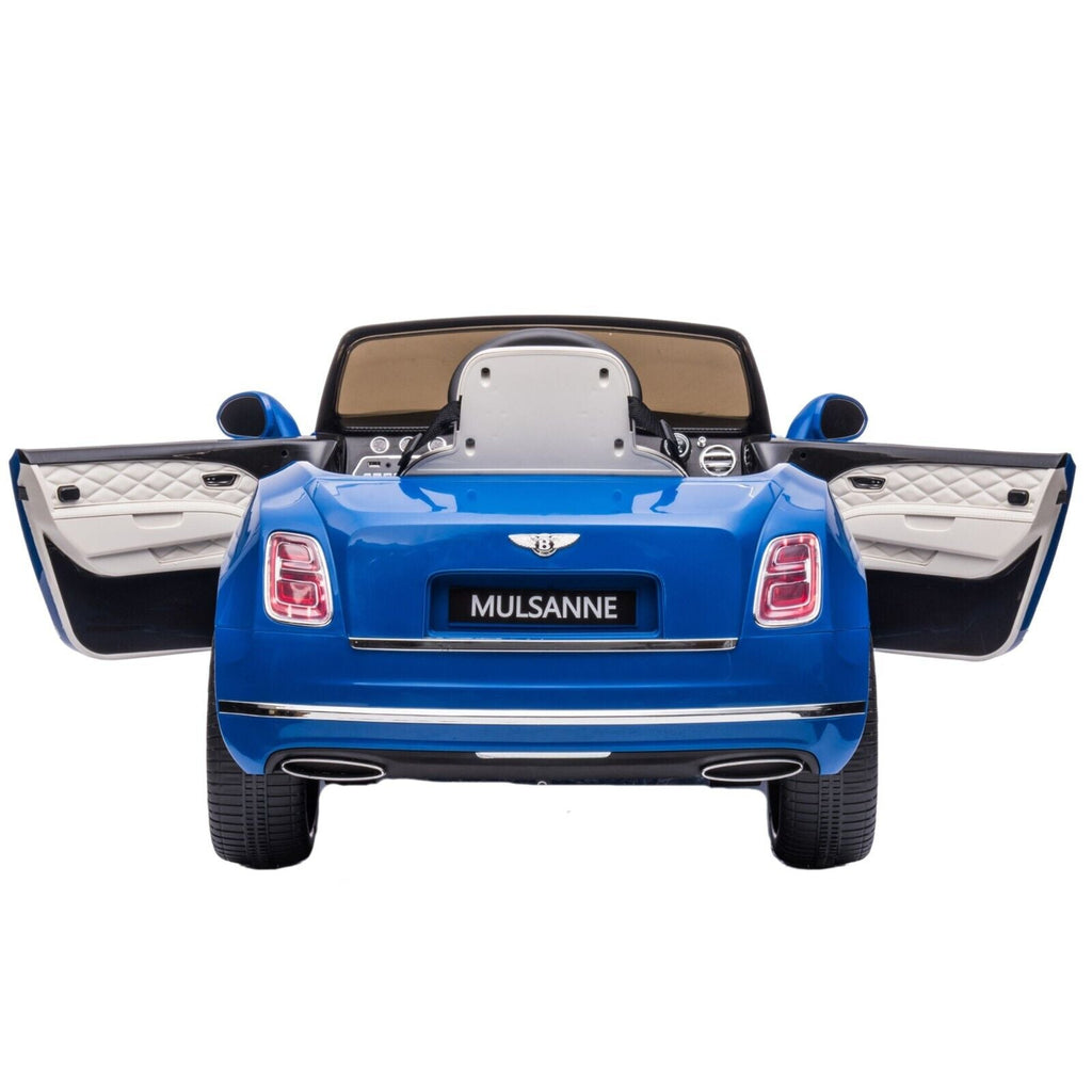 Bentley Mulsanne Licensed Electric Ride On Car for Kids - Blue+Grey