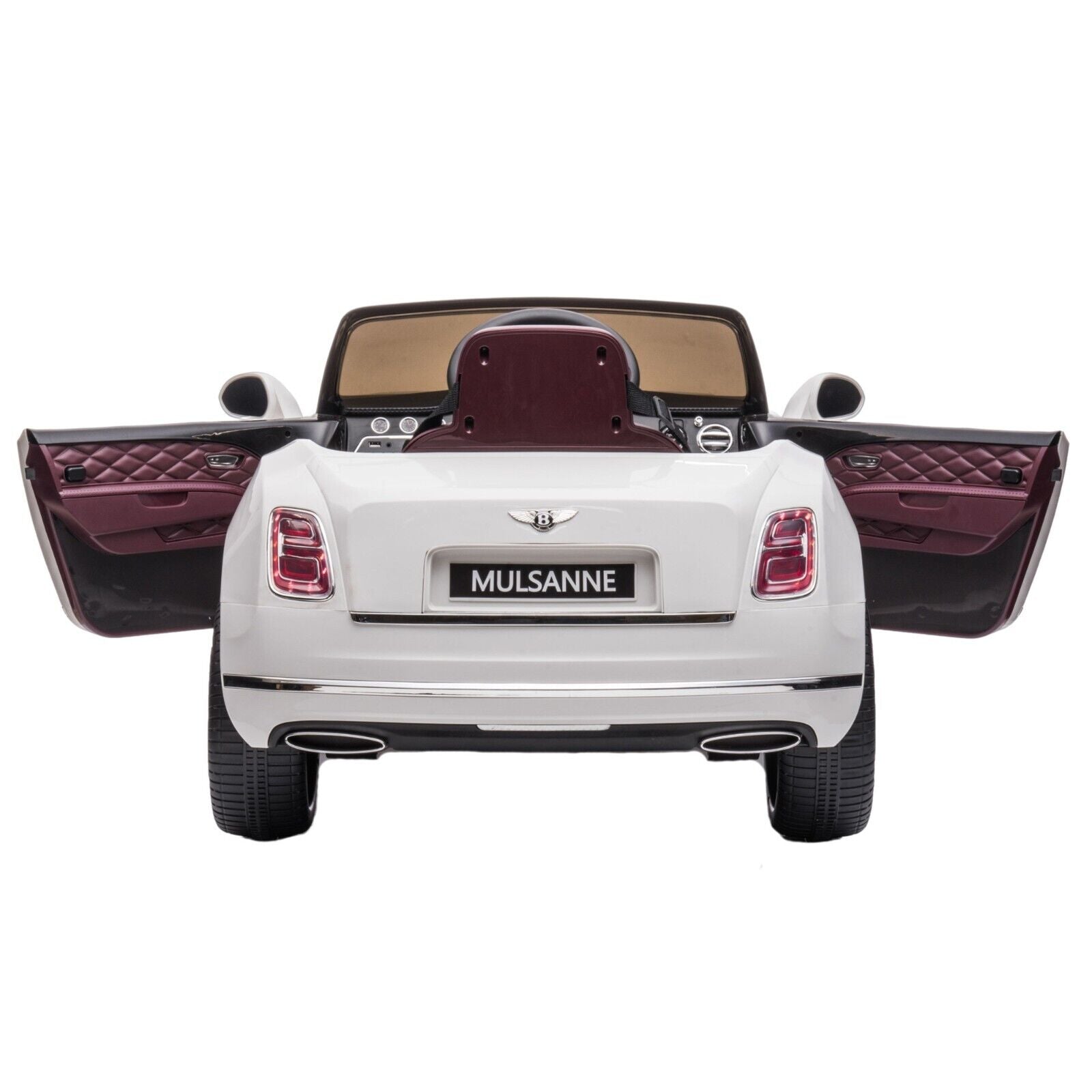 Bentley Mulsanne Licensed Electric Ride On Car for Kids - White