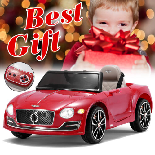 Bentley Style 12V Electric Kids Ride On Car with Remote Control and LED Lights - Perfect Xmas Gift!