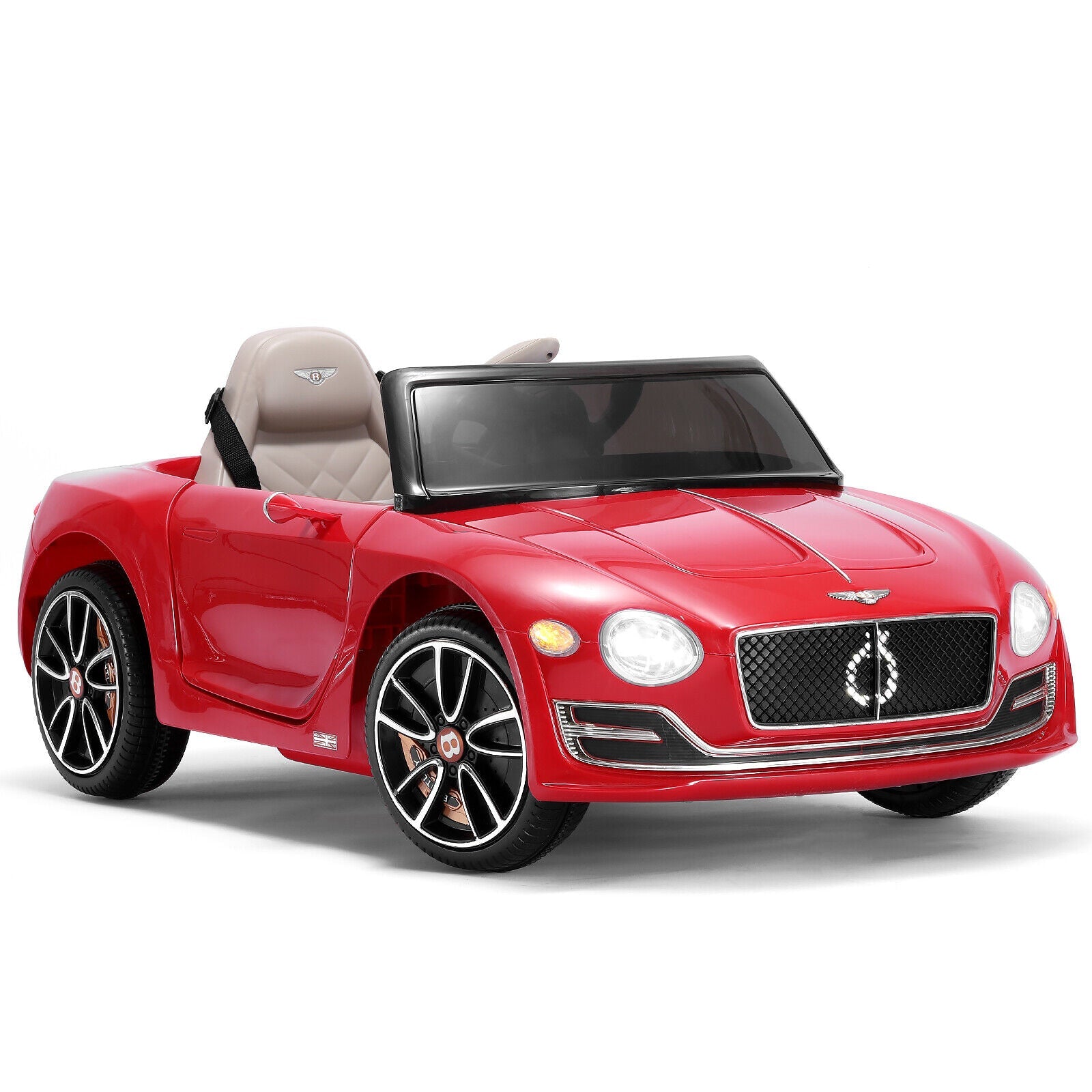 Bentley Style 12V Electric Kids Ride On Car with Remote Control and LED Lights - Perfect Xmas Gift!