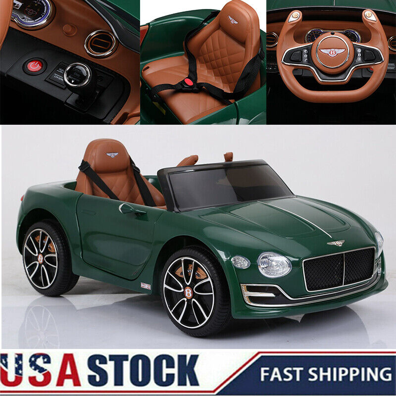 Bentley Style 12V Electric Ride-On Car with Remote Control and LED Lights for Kids