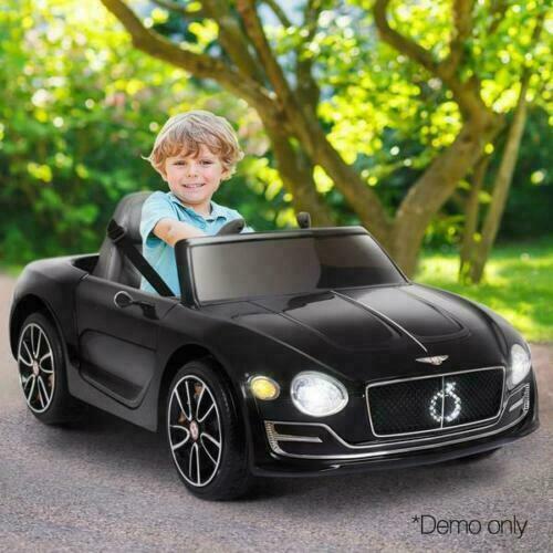 Bentley Style 12V Kids Ride On Car with Remote Control - Black/White