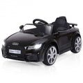Black 12V Kids Electric Ride-On Car with Remote Control and Music Player