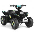 Black 6V Electric ATV Ride-On Toy for Kids with 4 Wheels
