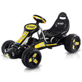 Black Babyjoy Go Kart Kids Ride On Car - Pedal Powered 4 Wheel Racer Toy