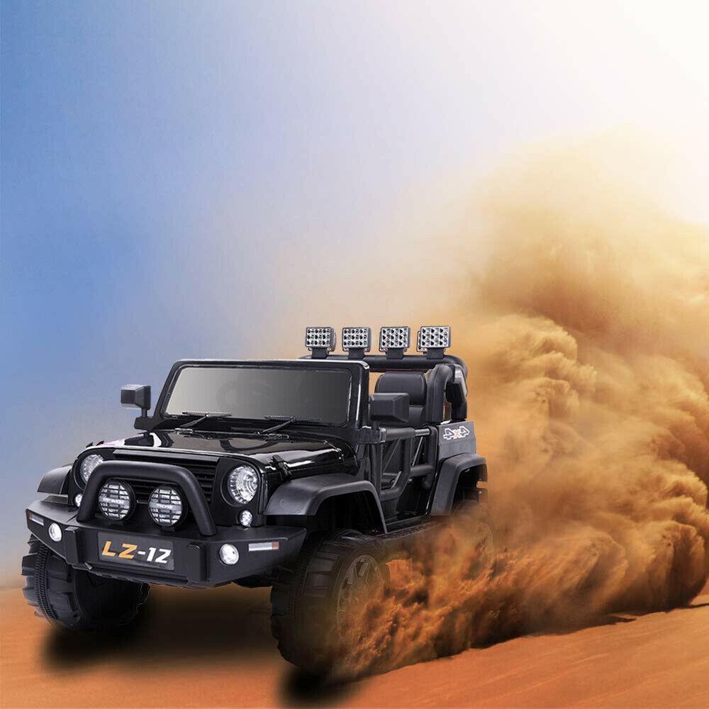 Black Electric 12V Kids Ride On Car with Remote Control and Music