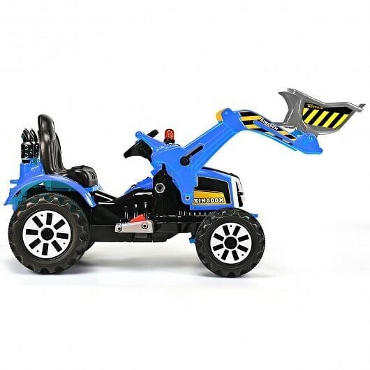 Blue 12V Battery-Powered Kids Ride-On Dumper Truck