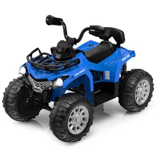 Blue 12V Kids Ride On ATV with MP3 Player and Headlights - Long-Lasting Fun for Little Adventurers