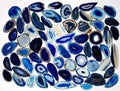 Blue Agate Slice (Size #00) (1.5 to 2.5 inches) Grade A Brazilian Agate Geode Slice