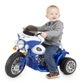 Blue Cop Trike Ride-On: Battery-Powered Motorcycle for Boys Ages 2-5