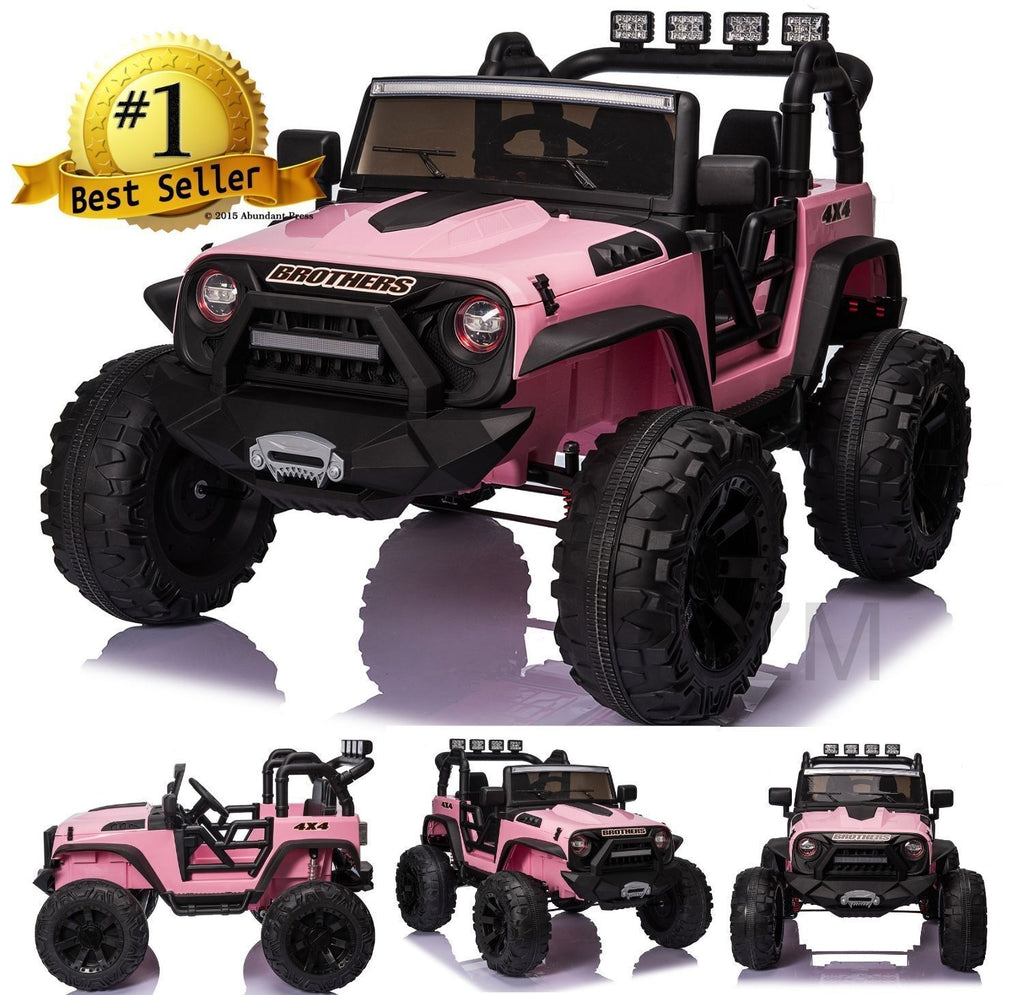 Bluetooth Remote Control 24V Electric Kids Ride On Jeep with USB - Made in the USA